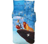 Juego de funda nórdica Le Rey Lion de algodón, funda nórdica reversible de 140 x 200 cm, funda de almohada de 63 x 63 cm, 100 % algodón (funda nórdica Le King Leon, 140 x 200 cm)