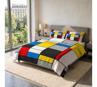 Juego de Funda nórdica matrimonial Sogni d'Autore 100% algodón, Made in Italy, 250 x 200 cm, con Doble Solapa de 50 cm + 2 Fundas de Almohada de 50 x 80 cm con Solapa Interior, impresión Digital