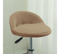 Juego De Fundas Elásticas para Sillas Comedor con Respaldo Bajo, Funda Antideslizante para Taburetes Bar Y Cocina, Protector Lavable para Isla O(M,4ps)