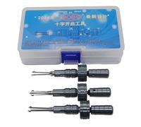 Juego de ganzúas cruzadas GOSO 2024 de nuevo diseño, profesional, de 3 piezas, de apertura rápida (6.0mm, 6.5mm y 7.0mm) para cerrajeros GOSO Lock Pick Set