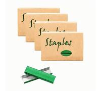 Juego de grapas estándar de oro rosa 26/6, 12 mm de ancho, 950/caja de 4 cajas/paquete de 3800 grapas para oficina, escuela, hogar, recargas de grapadora