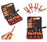Juego De Herramientas Aisladas 11 Piezas VDE Hasta 1000 V Estuche Electricista