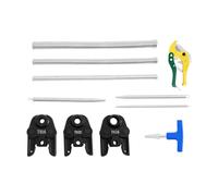 Juego de herramientas con alicates de crimpado, prensa compacta, juego de herramientas de prensado, juego de herramientas con crimpadora para engarzar tubos compuestos multicapa de aluminio