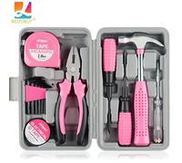 Juego de herramientas de 13/24 piezas, Kit de herramientas manuales para sujetar el hogar General con caja de herramientas de plástico, estuche de almacenamiento utilizado para reparación de 24pcs pin