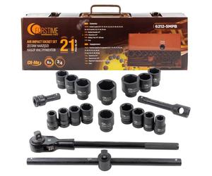Juego de herramientas de impacto 3/4' 21 piezas (hexagonales) (17-50mm