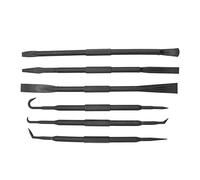 Juego de Herramientas de Palanca y Gancho, Plástico ABS de Doble Extremo, Negro, para Extracción de Juntas Tóricas y Sellado, 6 Unids/set por Juego