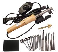 Juego de herramientas de planchado de flores de tela, soldador de 8-18 cabezales, 220V/110V, herramienta de fabricación de flores artificiales DIY, máquina de planchar B 220V EU