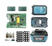 Juego de herramientas eléctricas de 18 V para construcción de PCB de ABS con luces LED de doble para un rendimiento prolongado en diversas condiciones de trabajo Juego de herramientas portátiles