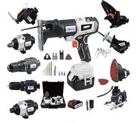 Juego de herramientas eléctricas sin cable,Herramientas eléctricas Combo Kit Bundle,Sin escobillas sin cable Combo Kit,Se utiliza para hogares y jardines