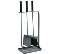 Juego de herramientas para chimenea, juego de 3 piezas, gris, Philippi
