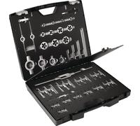 Juego de herramientas para roscar hilos M3-M20, 54 piezas, acero rápido (HSS), marca Ku.-Kass.TECWERK
