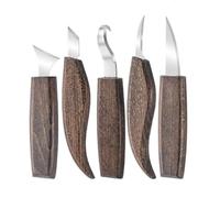 Juego De Herramientas Tallado Completo Y Ergonómico, Cincel Cuchillo Con Gancho for Hacer Cuchara, Kit for Principiantes Escultura Madera, 5/12 Uds(B Set)