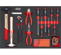 Juego de herramientas VIGOR Hammer Zangen, destornilladores, modelo V5634N, de 21 piezas