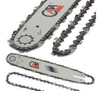 Juego de Hoja y Barra + Cadena 35 cm 14"+ 2ª Cadena de Repuesto Gratuita Motosierra Motocicleta