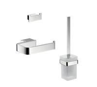 Juego de inodoro de emco loft, portarrollos sin tapa, cromado, 059800102