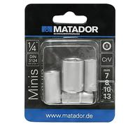 Juego de insertos para llaves de vaso (Hexágono exterior, Ancho de llave: 7 mm - 13 mm)