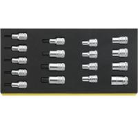 Juego de insertos Stahlwille TCS de 1/2": insertos TCS 50TX, 54TX y 17