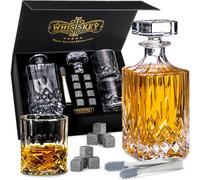 Juego de jarra para whisky de 700 ml con 2 vasos y piedras enfriadoras