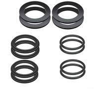 Juego de juntas de goma para juntas tóricas de piscina Intex compatible con los modelos 10747 25006 y 25076rp, piezas de repuesto negras para sistema de filtración de piscina, kit de mantenimiento de
