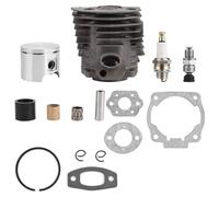 Juego de juntas para motor de pistón, compatible con motores Husqvarna 50, 51, 55 Rancher con revestimiento Nikasil, incluye pistón de 46 mm y juego de arandelas