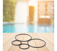 Juego de juntas tóricas para bombas de piscina SPS25 SPS75 SPS100, kit de sellado de goma, junta de tapa de prefiltro, prevención de fugas, fácil instalación, piezas de repuesto negras (2 piezas)