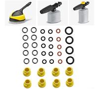 Juego de juntas tóricas para lavadora a presión para modelos Karcher K2 K3 K4 K5 K6, 8 boquillas, 10 arandelas, kit de repuesto para piezas de limpieza de alta presión 2.640-729.0