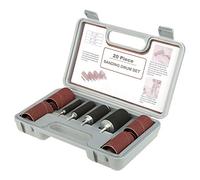 Juego de lijadoras de tambor, 20 piezas de accesorios de lijado que incluyen 16 fundas para bandas de lijado de uñas y 4 mandriles de tambor para mejoras en el hogar/bricolaje/carpintería