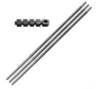 Juego de limas de motosierra, acero de grado industrial con dientes dobles, 3 piezas de 4/4,8/5,5 mm para afilado de sierra eléctrica (4 mm)