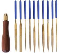 Juego de limas - Limas de precisión - Herramientas de precisión - Carpintería - Joyería - Modelismo - Manualidades - Metal, madera, plástico - 11 piezas