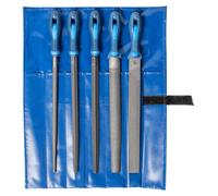 Juego de limas para metal, 5 piezas, longitud 300 mm, paso 1. Agrafadora Ergo en estuche enrollable - 11800551