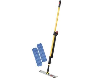 Juego de limpieza de suelos con mopa pulverizadora PULSE™ Rubbermaid, con portamopas y 2 mopas de microfibra