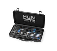 Juego de llave de torque HBM de 55 piezas, 1 1/4 y 3/8 pulgadas, 1 - 5 y 10 - 60 Nm