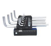 Juego de llaves acodadas 3 en 1 largas KS Tools, hexágono interior, en pulgadas