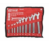 Juego de llaves combinadas 10 piezas 6-19mm awtools, herramienta profe