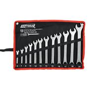 Juego de llaves combinadas awtools 12 piezas 6-22 mm ? acero crv de