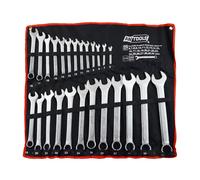 Juego de llaves combinadas awtools 25 piezas 6-32 mm ? acero crv de