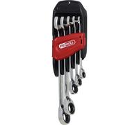 Juego de llaves combinadas de trinquete GEARplus® RINGSTOP acodadas KS Tools, Flank Traction