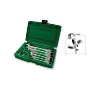 Juego de llaves combinadas TOPTUL 10uds. 8 - 17 19mm Bithalter 1/4 "