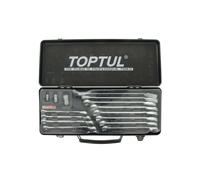 Juego de llaves combinadas TOPTUL 15uds. 8 9 - 18,19mm 3 adaptadores de enchufe