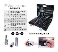 Juego De Llaves De 1/4"+3/8"+1/2" KS TOOLS 195 Piezas Con Maletín