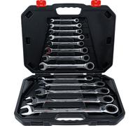 Juego de llaves de boca y de anillo Kraftmann 30006, de 8 a 32 mm, 13 piezas.