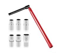 Juego de llaves de fregadero de 7 piezas, herramienta de extracción de grifo de aleación de aluminio con rotación de 270 grados, extractor de tuercas de válvula para reparación e instalación de