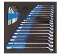 Juego de llaves de golpeo tipo anillo Gedore, sistema modular 2/3 CT, modelo 1500 CT2-1 B