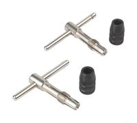 Juego de llaves de grifo ajustables para soporte de llave de trinquete M3-M6 para rosca de tornillo de máquina en espacios reducidos de 5 a 12 mm (2 unidades de 3 a 6 mm)