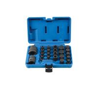 Juego De Llaves De Impacto Hex Torx Y Spline De 3/4"D 1"D 24pc Negro 6891