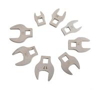 Juego de llaves de pata de gallo de 3/8, kit de llaves métricas de extremo abierto de 10 mm a 19 mm, accesorios de trinquete intercambiables para herramienta de cierre de espacio apretado y reparación
