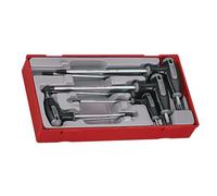 Juego De Llaves De Tornillo Teng TTTX7 TX/TPX TORX T-Handle, 7 Piezas TENTTTX7