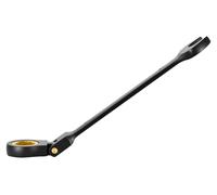 Juego de llaves de trinquete con cabeza flexible, 24 piezas, con medidas SAE y métricas, 72 dientes, fabricadas en acero Cr-V. Juego de llaves combinadas flexibles con trinquete, con estuche de almace