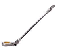 Juego de llaves de trinquete con cabeza flexible, 24 piezas, sistema SAE y métrico, 72 dientes, fabricadas en acero Cr-V. Juego de llaves combinadas flexibles con trinquete, con estuche de almacenamie