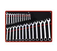 Juego de llaves de trinquete de 25 uds., juego de llaves de doble propósito, llave Torx de 6-28/30/32mm, herramientas de reparación de automóviles, bolsa de herramientas de lona